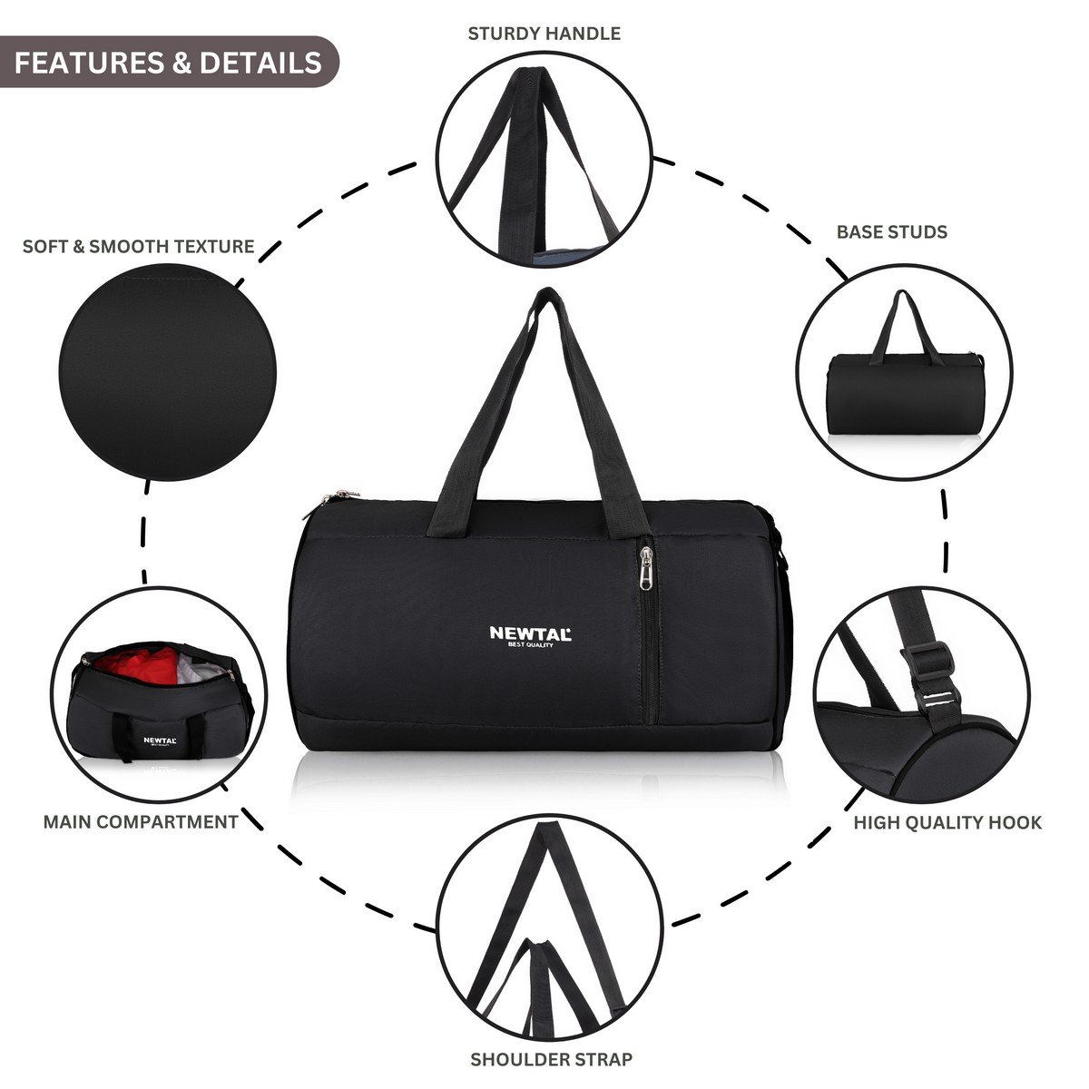 Gym Bag - Black (7)