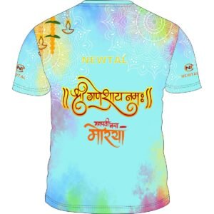 Men's Festival T-shirt - Blue Ganapati (1)