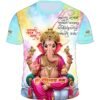 Men’s Festival T-shirt – Blue Ganapati